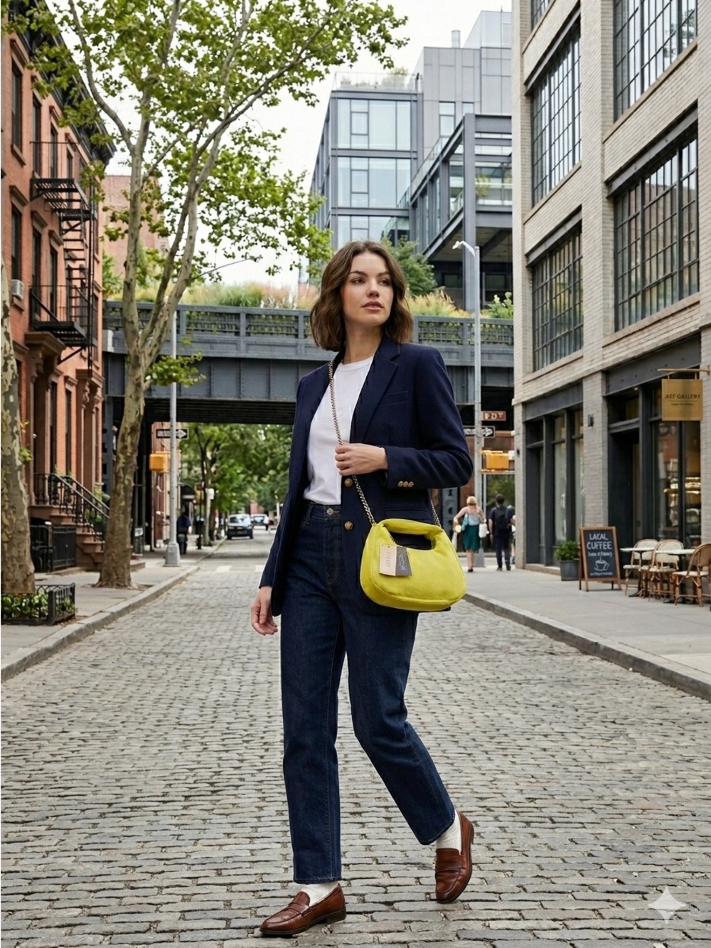 Le Miel  HOBO -‎  Neon Yellow Crossbody or Clutch  |  Chain Strap Vegan  NWT - Picture 5 of 11